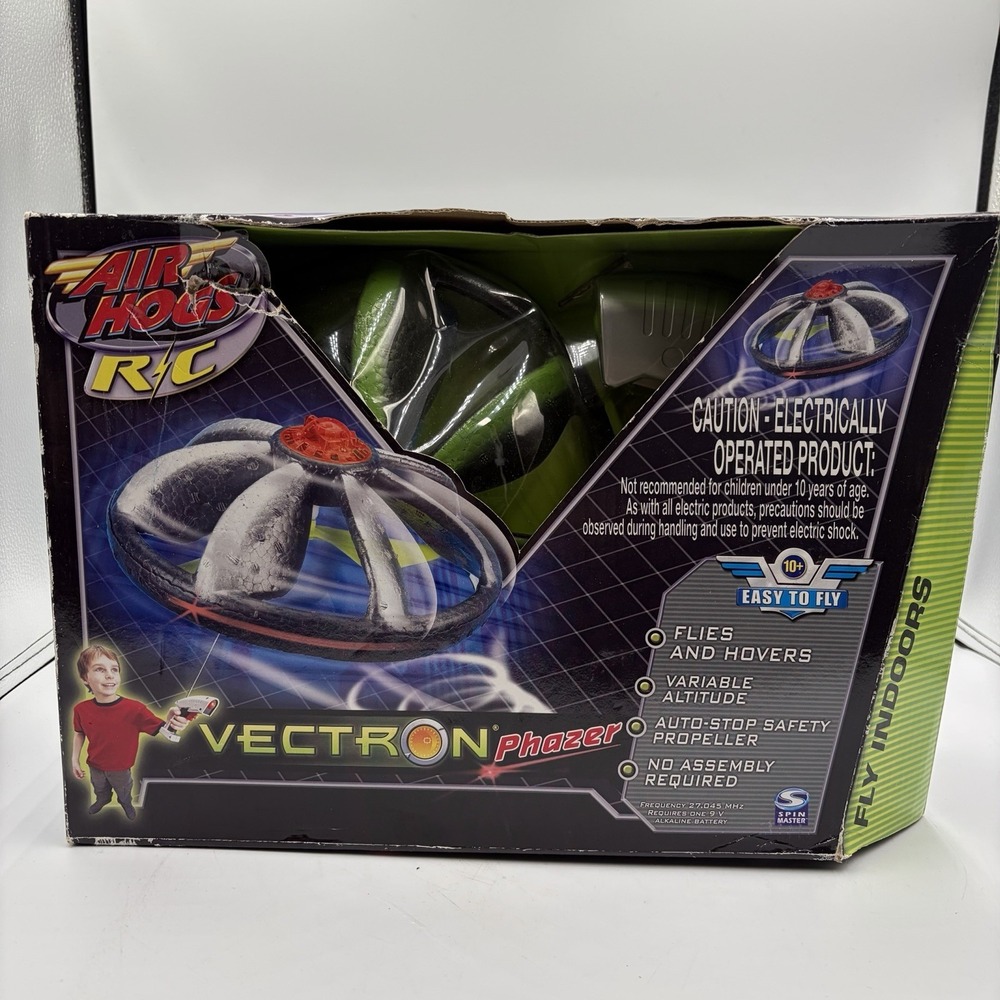 Air Hogs Vectron Phazer Flying UFO Indoor Mini Drone New In Box Flying‎ Rc NOS